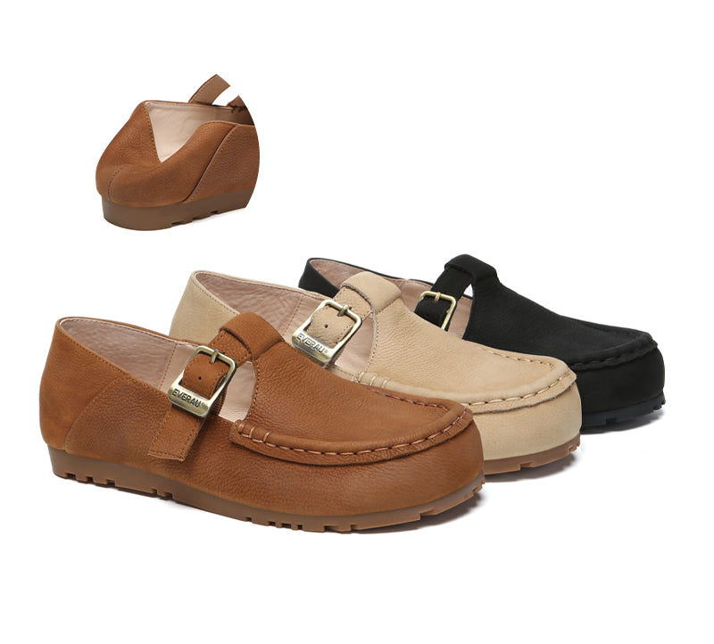 EVERAUĀ® Women Leather Flats Maria EVERAU