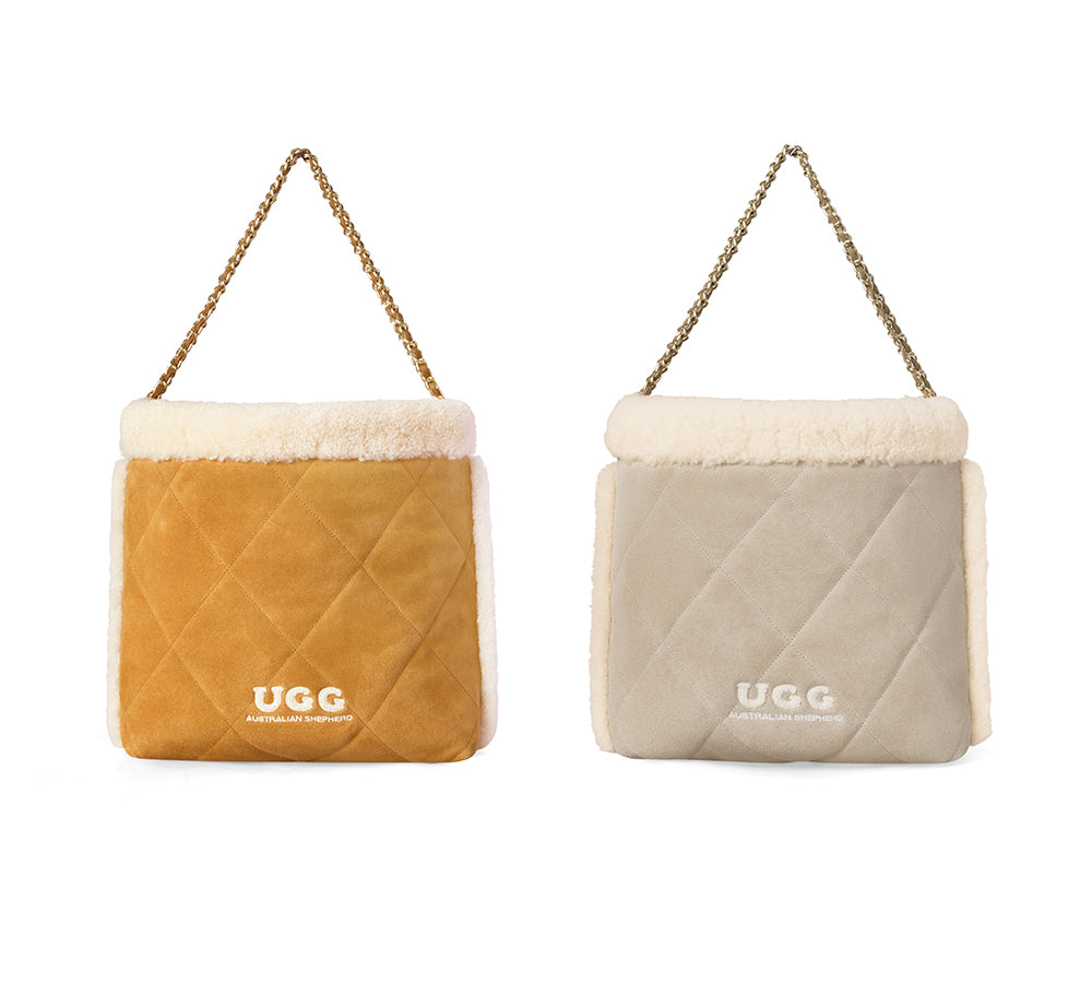 み*)様 UGG バッグ Australian Shepherd オーストラリア Women Suede Shearling Over Shoulder Tote Bag Diana – Ever UGG Outlet