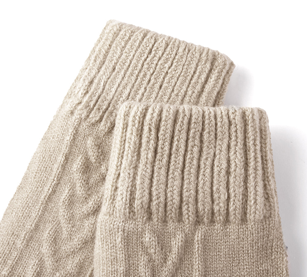 EVERAU® Fingerless Ultra Plush Knit Gloves EVERAU