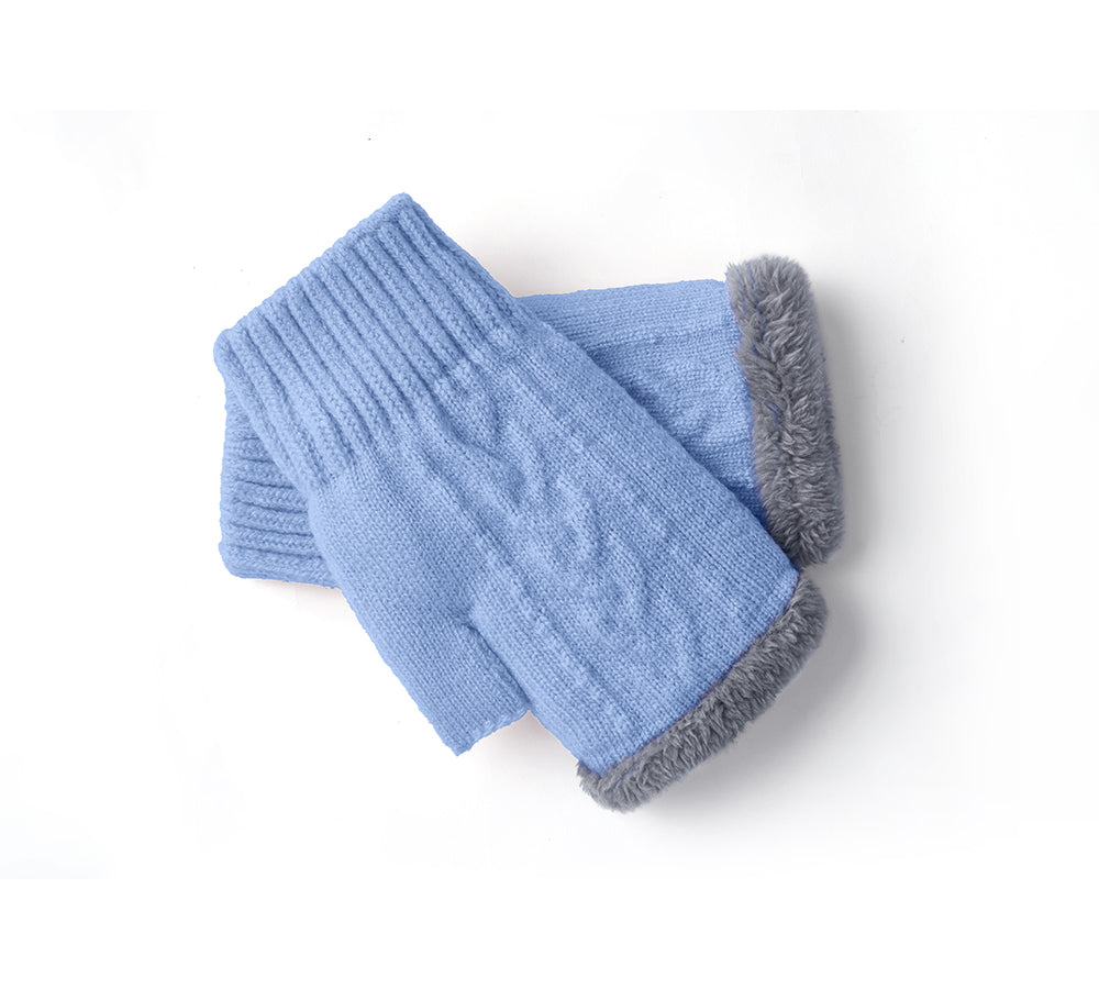 EVERAU® Fingerless Ultra Plush Knit Gloves EVERAU