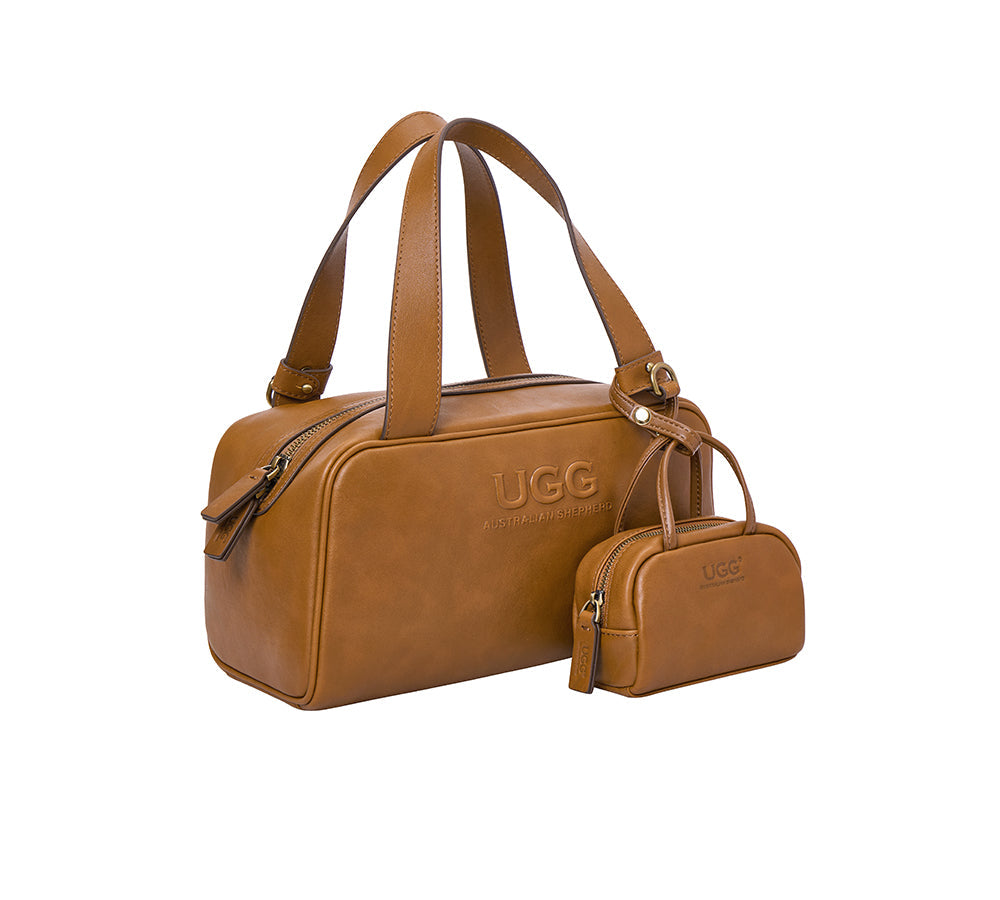 Women Leather Crossbody Shoulder Barrel Bag Dunelight – Ever UGG