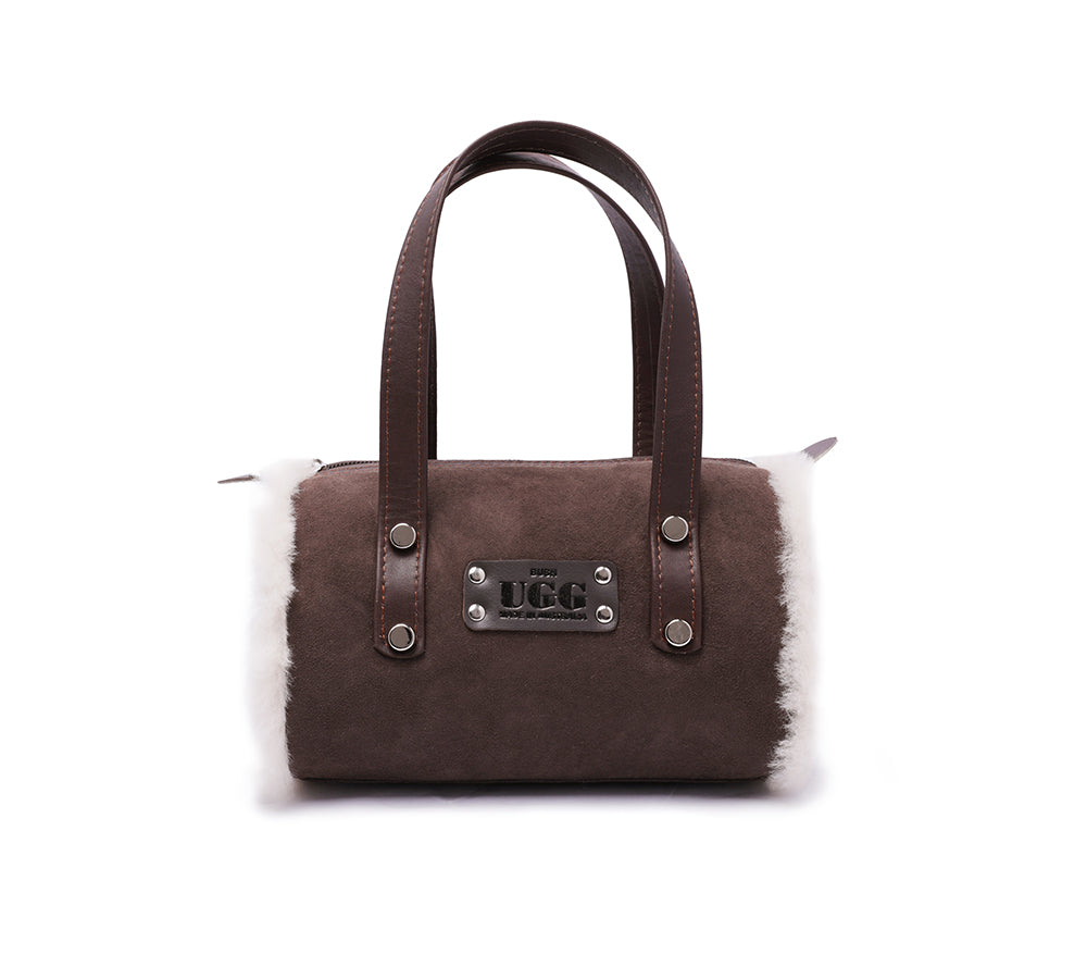 Women Small Hand Carry Zip Barrell Bag