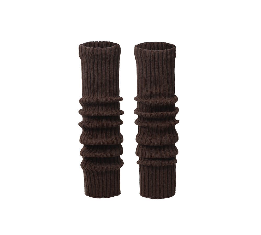 EVERAU® Women Stretchy Ribbed Knit Thick Leg Warmers EVERAU