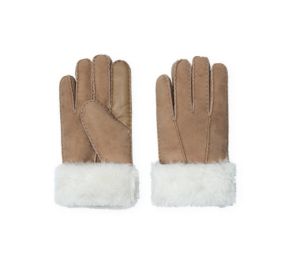 EVERAU® Fluffy Adjustable Strap Buckle Gloves Shea