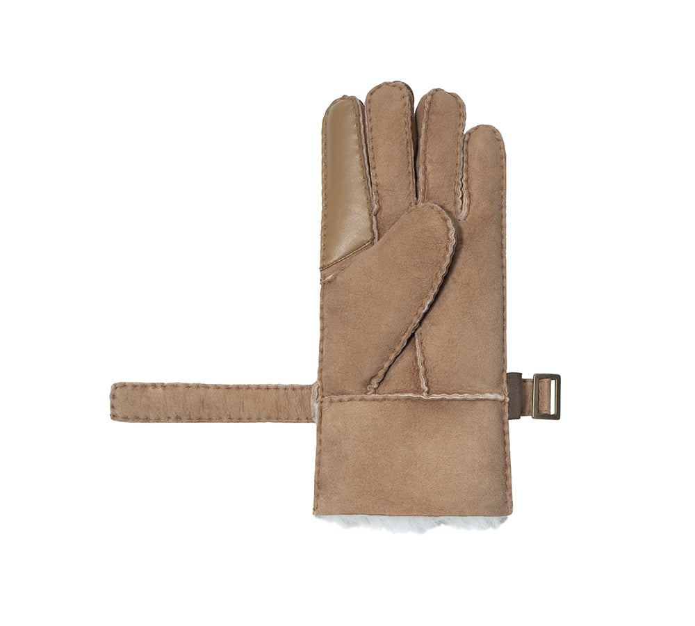 EVERAU® Fluffy Adjustable Strap Buckle Gloves Shea