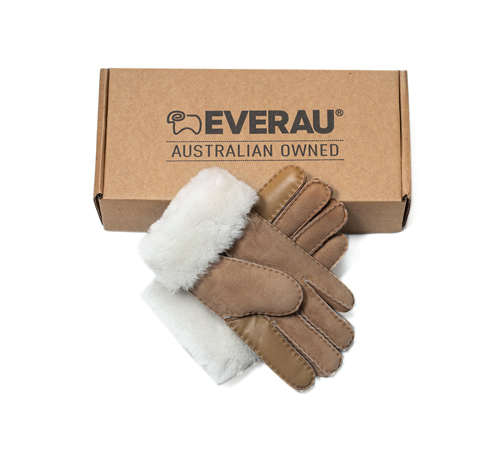 EVERAU® Fluffy Adjustable Strap Buckle Gloves Shea