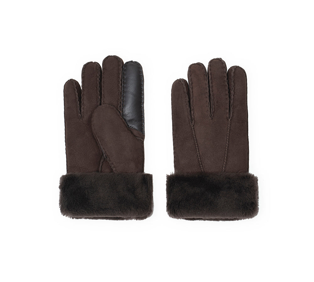 EVERAU® Fluffy Adjustable Strap Buckle Gloves Shea
