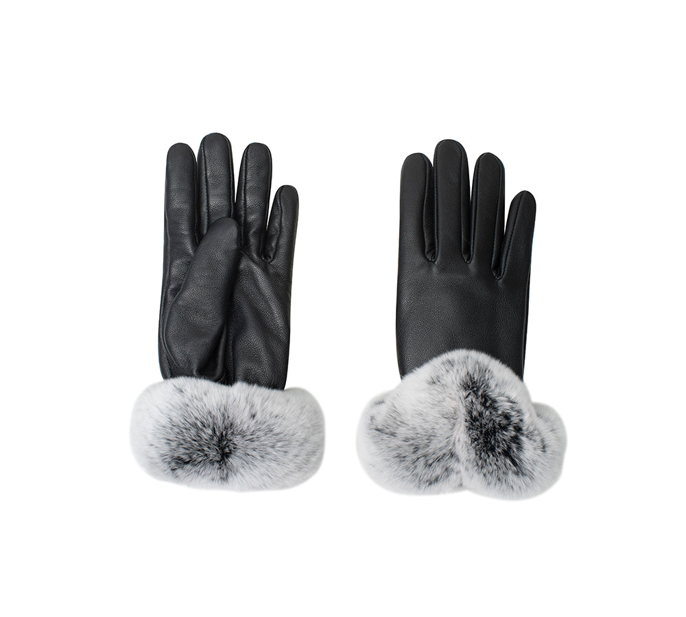 AUSTRALIAN SHEPHERD® Ladies Gloves Fluffy Sheepskin Wool Lennon Gloves UGG AUSTRALIAN SHEPHERD