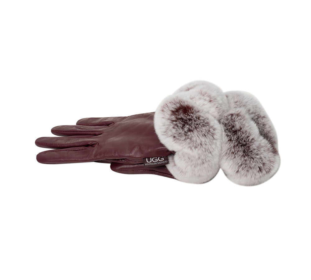 AUSTRALIAN SHEPHERD® Ladies Gloves Fluffy Sheepskin Wool Lennon Gloves UGG AUSTRALIAN SHEPHERD