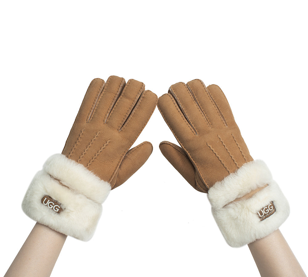 AUSTRALIAN SHEPHERD® Fluffy Shearling Gloves Puni