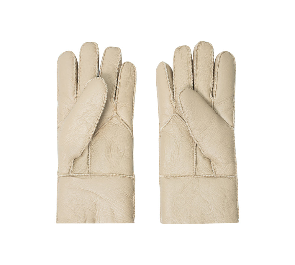 AUSTRALIAN SHEPHERD® Leather Fluffy Stitching Gloves UGG AUSTRALIAN SHEPHERD