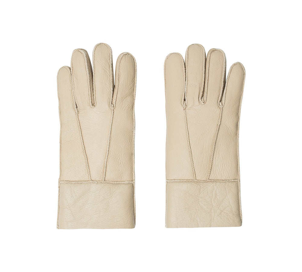 AUSTRALIAN SHEPHERD® Leather Fluffy Stitching Gloves UGG AUSTRALIAN SHEPHERD