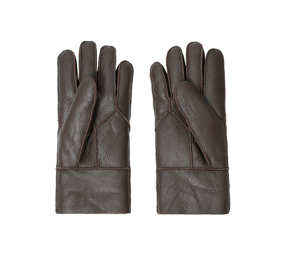 AUSTRALIAN SHEPHERD® Leather Fluffy Stitching Gloves UGG AUSTRALIAN SHEPHERD