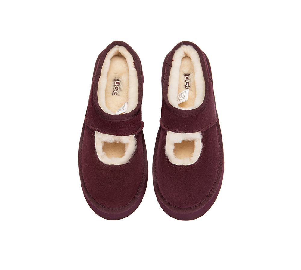 AUSTRALIAN SHEPHERD® UGG Slippers Sheepskin Wool Ankle Platform Carmella UGG AUSTRALIAN SHEPHERD