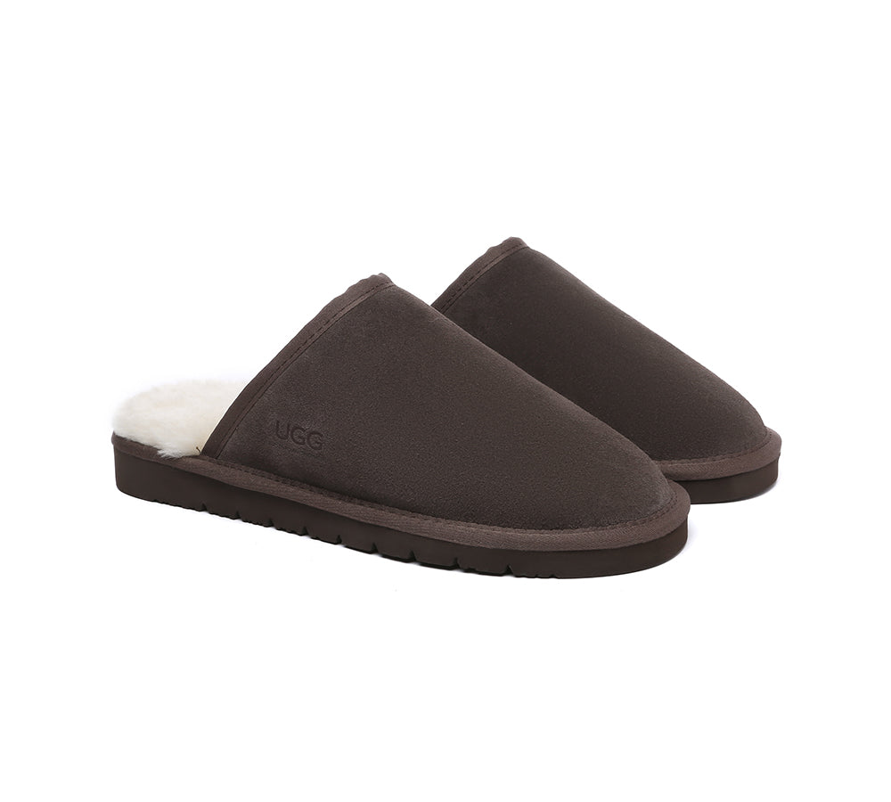 AUSTRALIAN SHEPHERD® UGG Slippers Men Sheepskin Wool Scuff Cruz - UGG EXPRESS