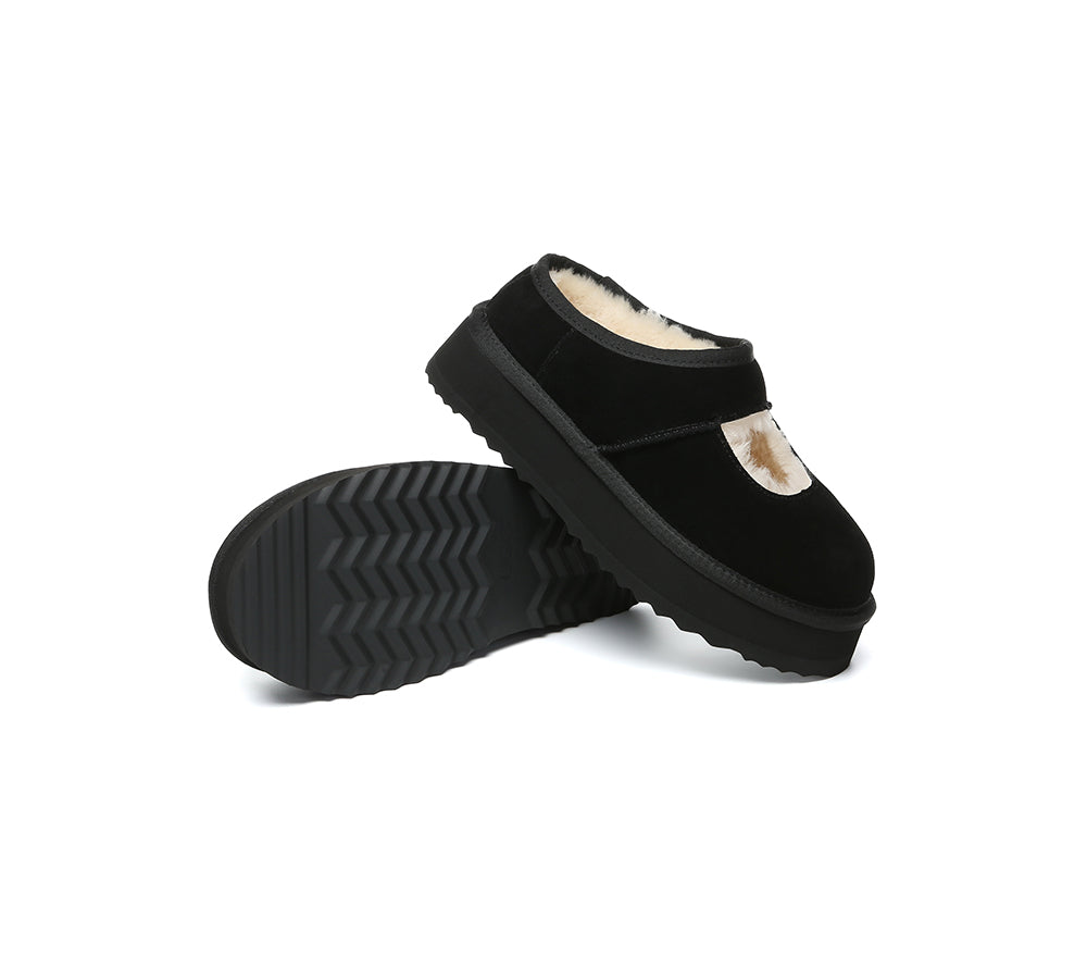 AUSTRALIAN SHEPHERD® UGG Slippers Sheepskin Wool Ankle Platform Carmella UGG AUSTRALIAN SHEPHERD