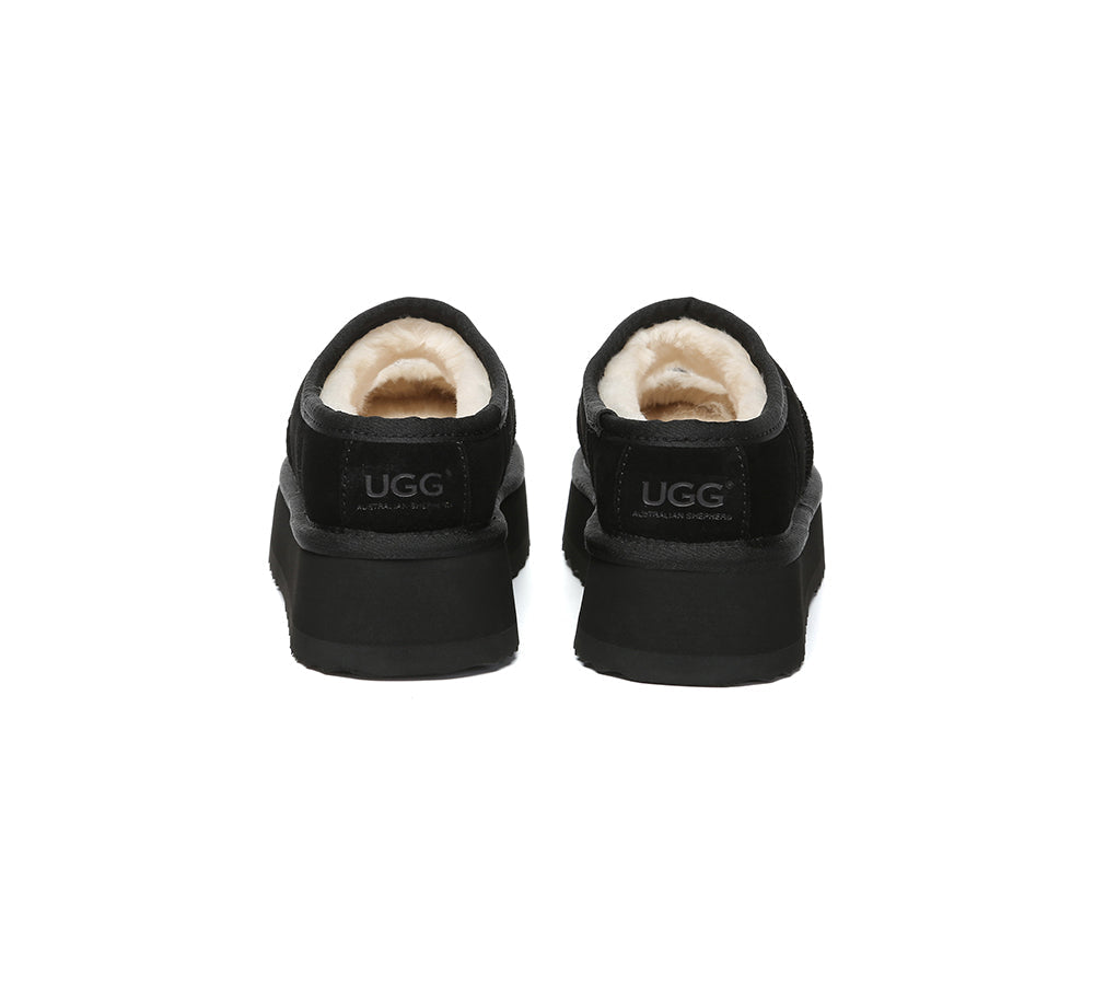 AUSTRALIAN SHEPHERD® UGG Slippers Sheepskin Wool Ankle Platform Carmella UGG AUSTRALIAN SHEPHERD