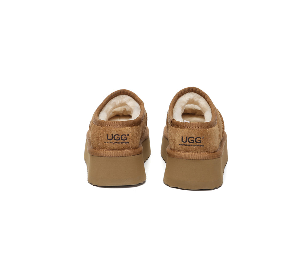 AUSTRALIAN SHEPHERD® UGG Slippers Sheepskin Wool Ankle Platform Carmella UGG AUSTRALIAN SHEPHERD