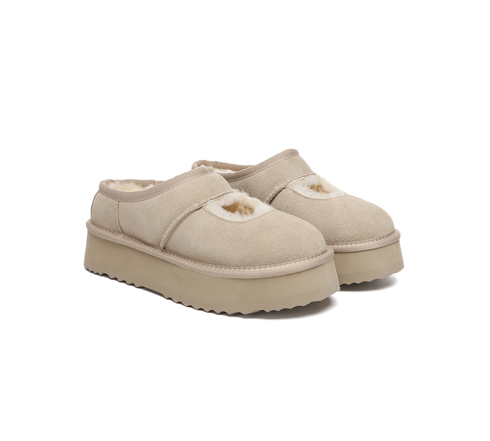 AUSTRALIAN SHEPHERD® UGG Slippers Sheepskin Wool Ankle Platform Carmella UGG AUSTRALIAN SHEPHERD
