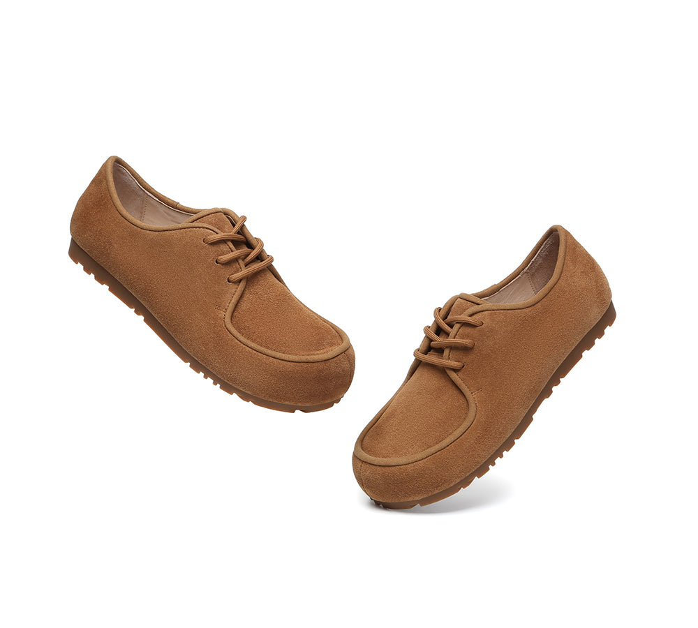 EVERAU® Women Slippers Suede Lace Up Brandon EVERAU