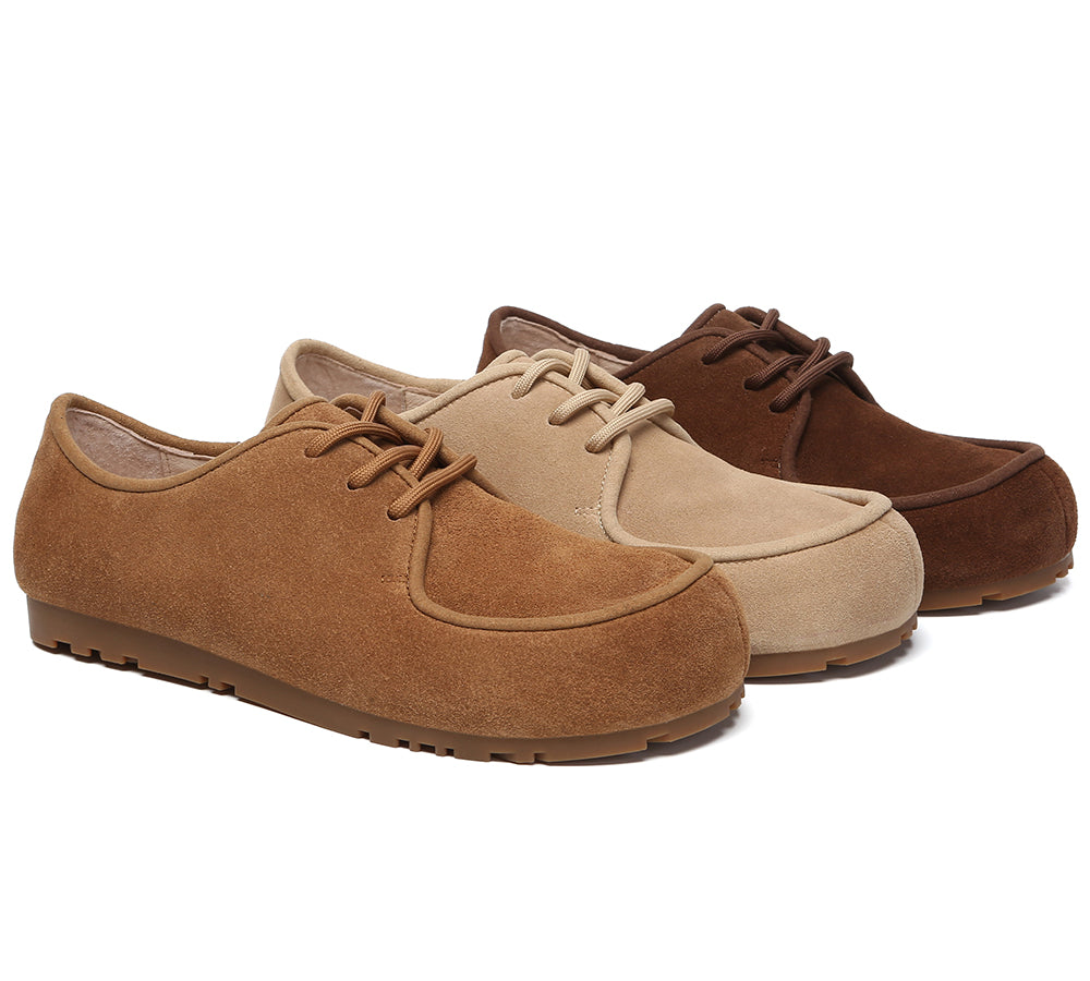 EVERAU® Women Slippers Suede Lace Up Brandon EVERAU