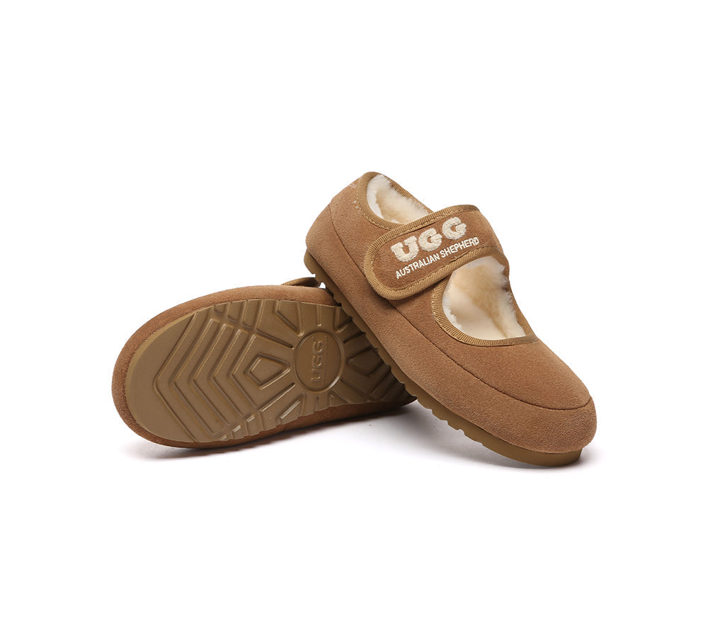 AUSTRALIAN SHEPHERD® UGG Slippers Sheepskin Wool Adjustable Strap Velvi UGG AUSTRALIAN SHEPHERD