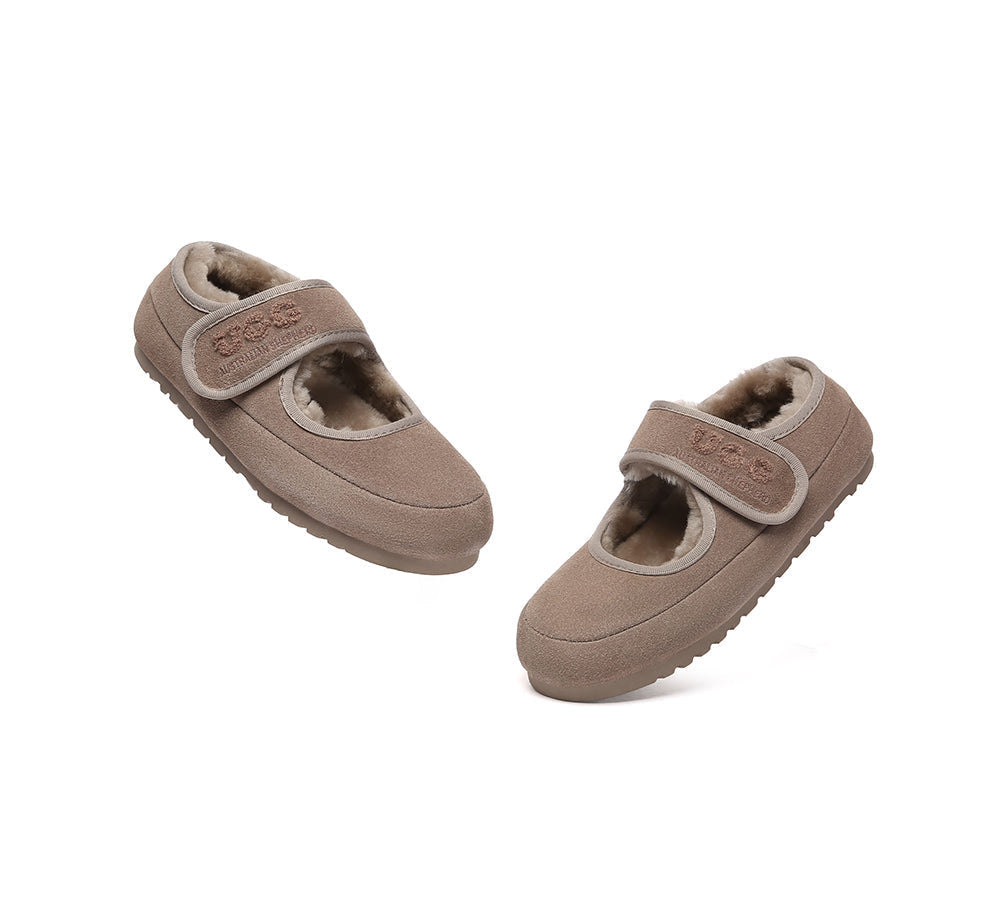 AUSTRALIAN SHEPHERD® UGG Slippers Sheepskin Wool Adjustable Strap Velvi UGG AUSTRALIAN SHEPHERD