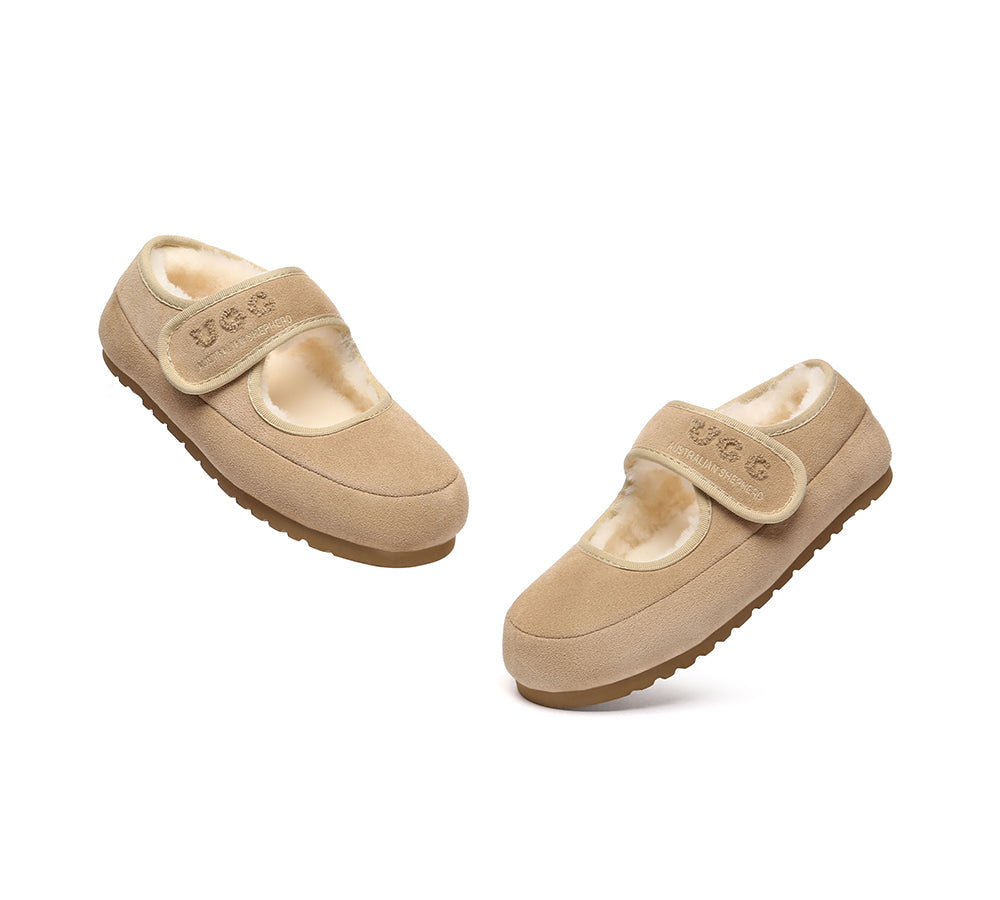 AUSTRALIAN SHEPHERD® UGG Slippers Sheepskin Wool Adjustable Strap Velvi UGG AUSTRALIAN SHEPHERD