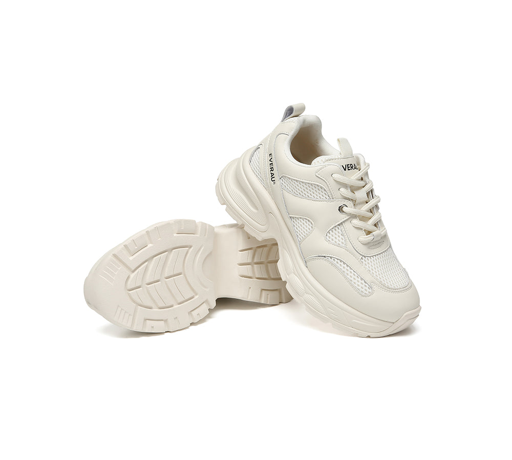 EVERAU® Women Chunky Platform Sneakers Breathable Camille EVERAU
