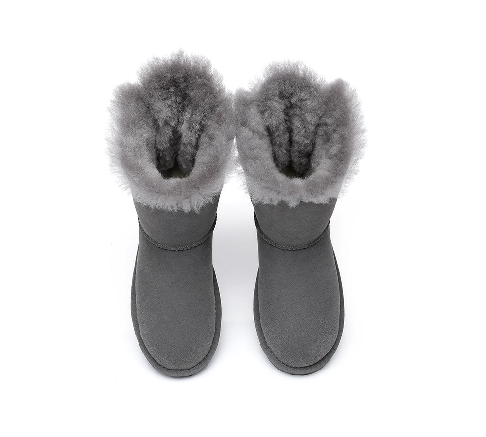 EVERAU® UGG Boots Women Short Back Bow EVERAU