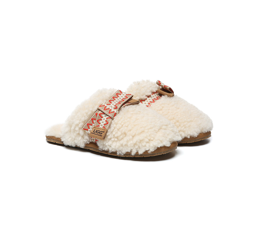 AUSTRALIAN SHEPHERD® UGG Slippers Women Bow Cecil