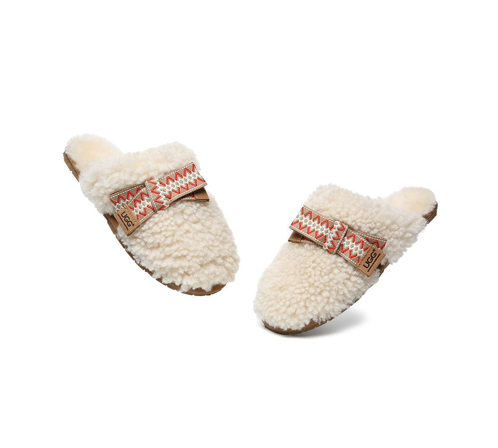 AUSTRALIAN SHEPHERD® UGG Slippers Women Bow Cecil