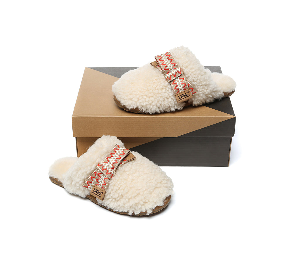 AUSTRALIAN SHEPHERD® UGG Slippers Women Bow Cecil