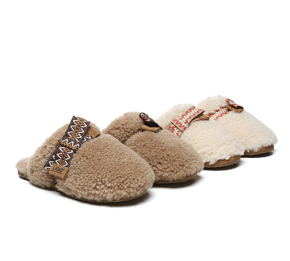 AUSTRALIAN SHEPHERD® UGG Slippers Women Bow Cecil