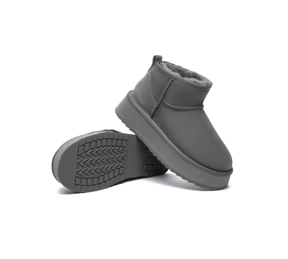 EVERAU?? UGG Boots Sheepskin Wool Ankle Ultra Mini Platform - UGG EXPRESS