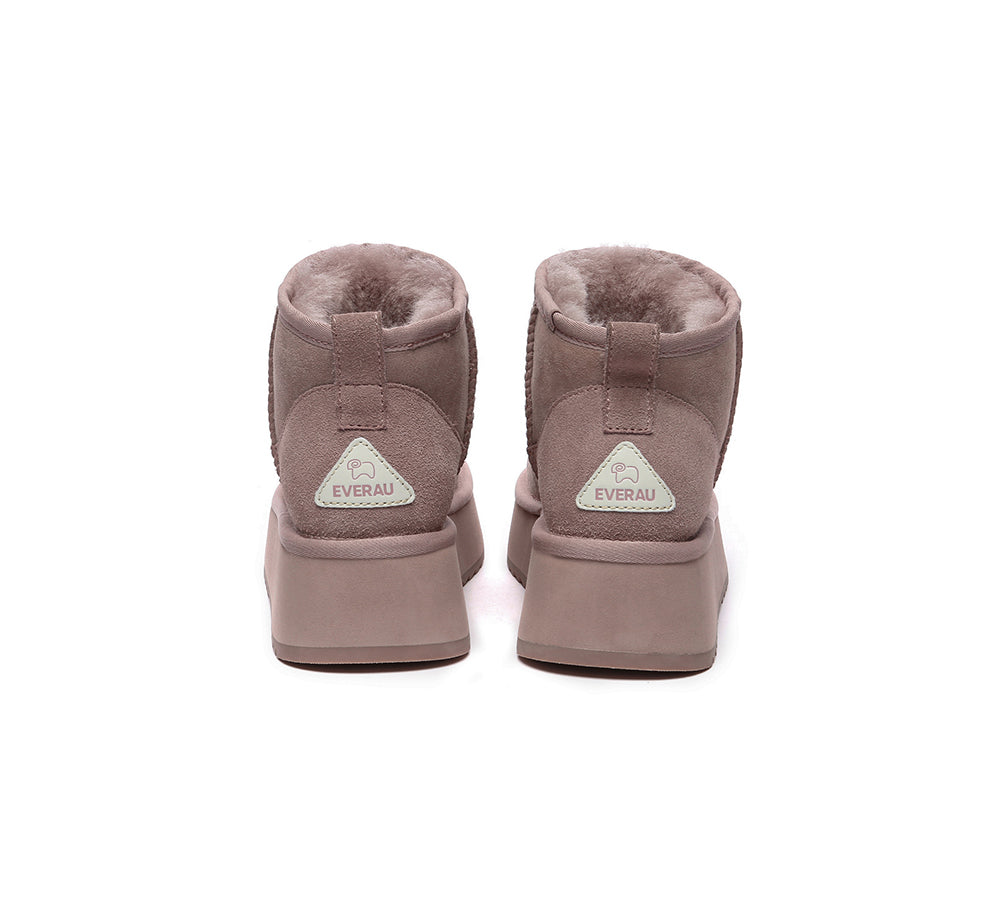 EVERAU?? UGG Boots Sheepskin Wool Ankle Ultra Mini Platform - UGG EXPRESS