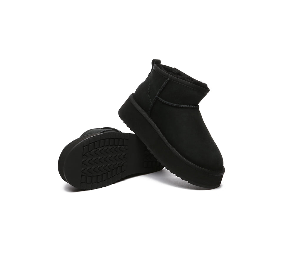 EVERAU?? UGG Boots Sheepskin Wool Ankle Ultra Mini Platform - UGG EXPRESS