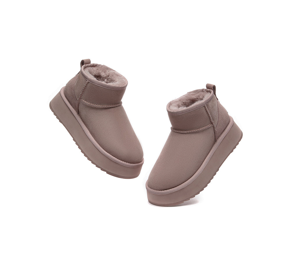 EVERAU?? UGG Boots Sheepskin Wool Ankle Ultra Mini Platform - UGG EXPRESS