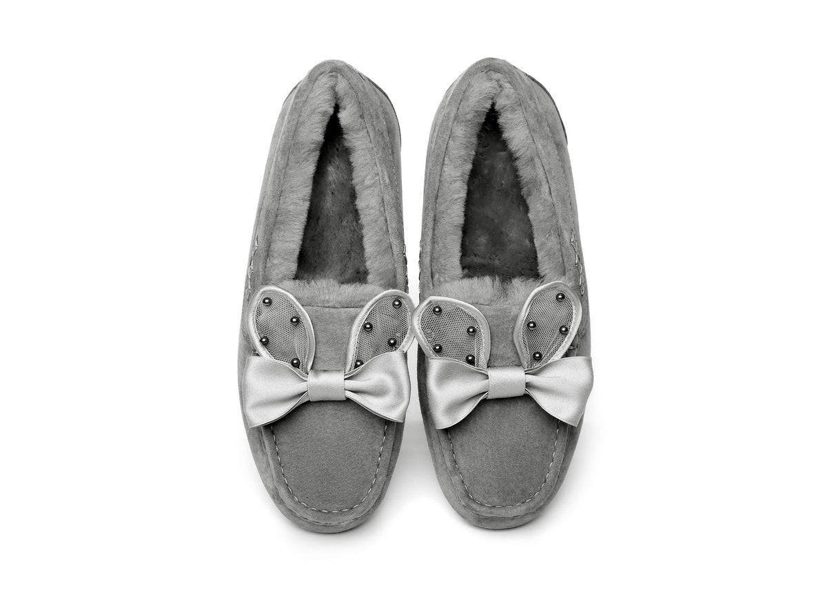 Casual Flats Women Wabbit Moccasin