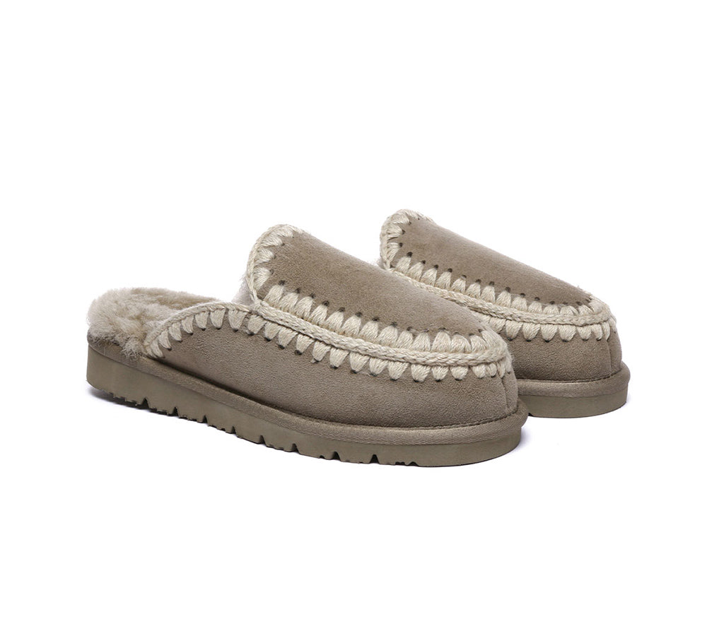 AUSTRALIAN SHEPHERD?? UGG Slippers Women Sheepskin Wool Knitted Sophia - UGG EXPRESS