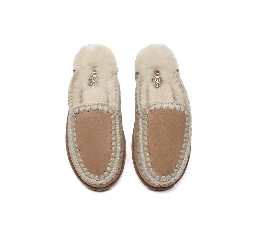 AUSTRALIAN SHEPHERD?? UGG Slippers Women Sheepskin Wool Knitted Sophia - UGG EXPRESS