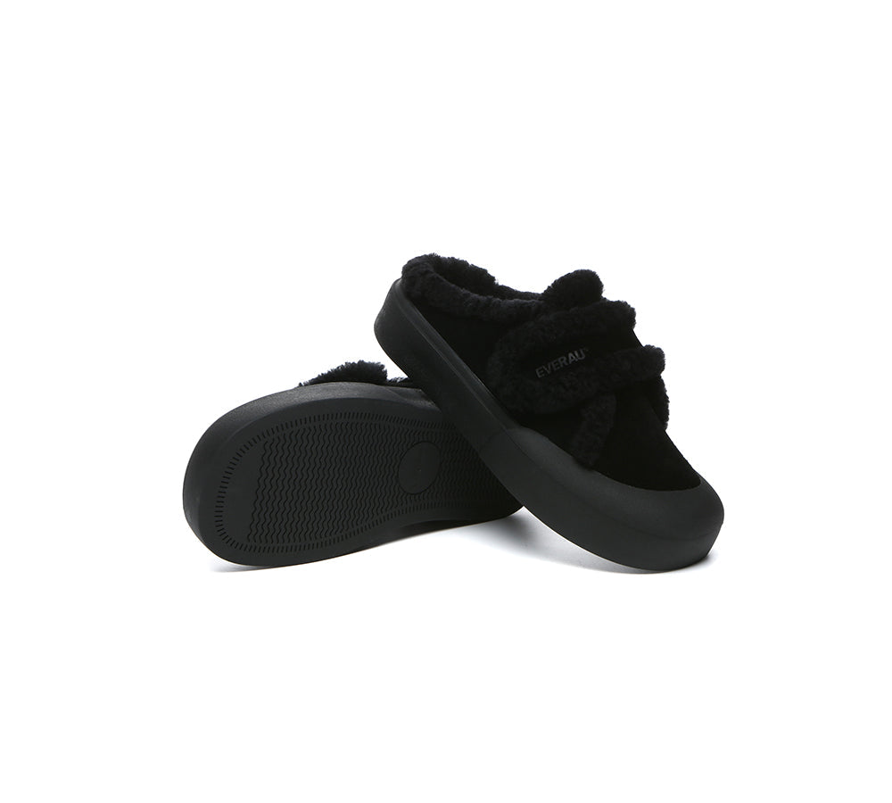 EVERAU® UGG Slippers Women Shearling Stacia