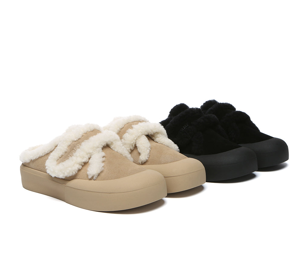 EVERAUยฎ UGG Slippers Women Shearling Stacia