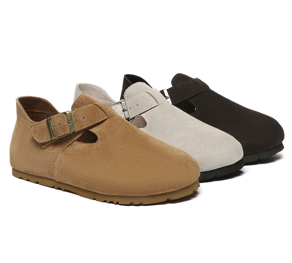 EVERAU® Adjustable Buckled Straps Slip-on Flat Sandals Brooke