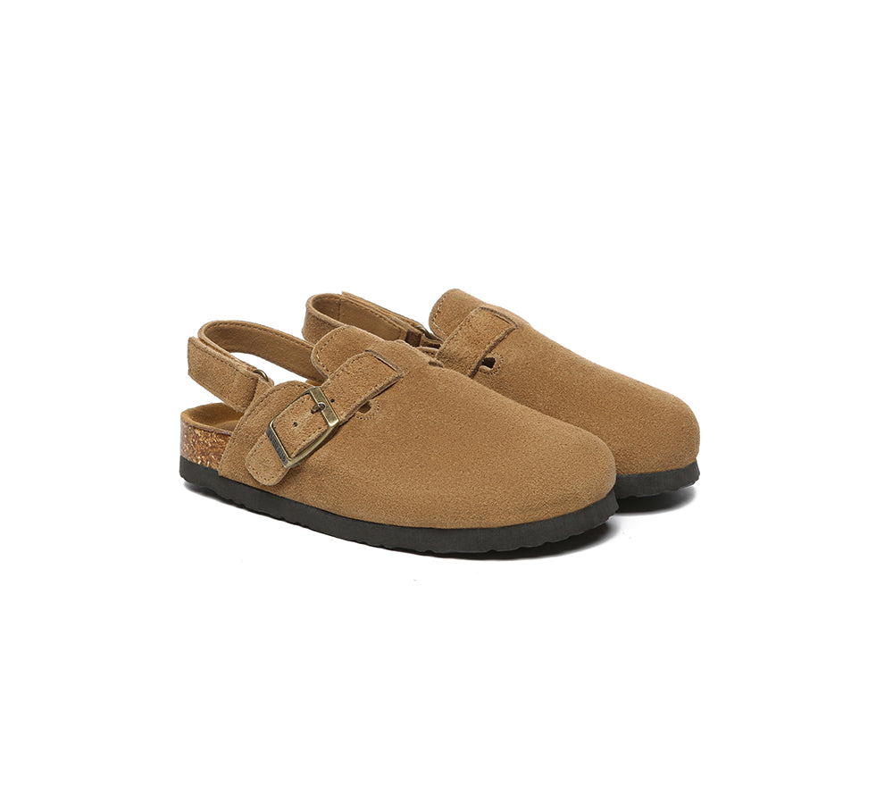 EVERAU® Kids Sandals Adjustable Buckle Straps Slingback Flat Clogs - UGG EXPRESS