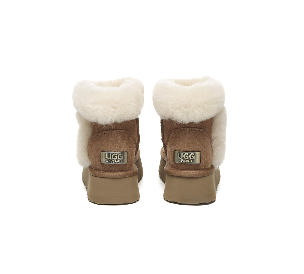 UGG EVERAU® UGG Boots Women Shearling Mini Platform Kazzi