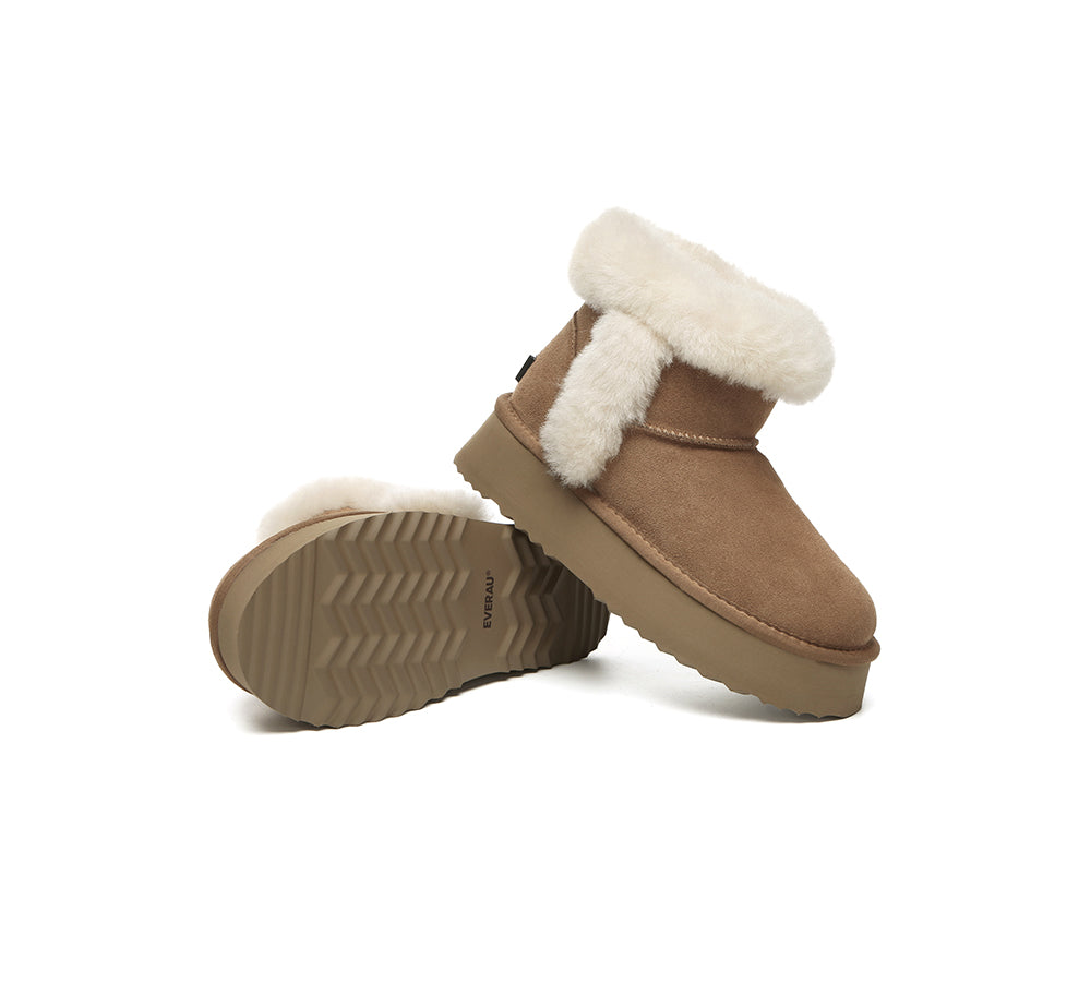 UGG EVERAU® UGG Boots Women Shearling Mini Platform Kazzi