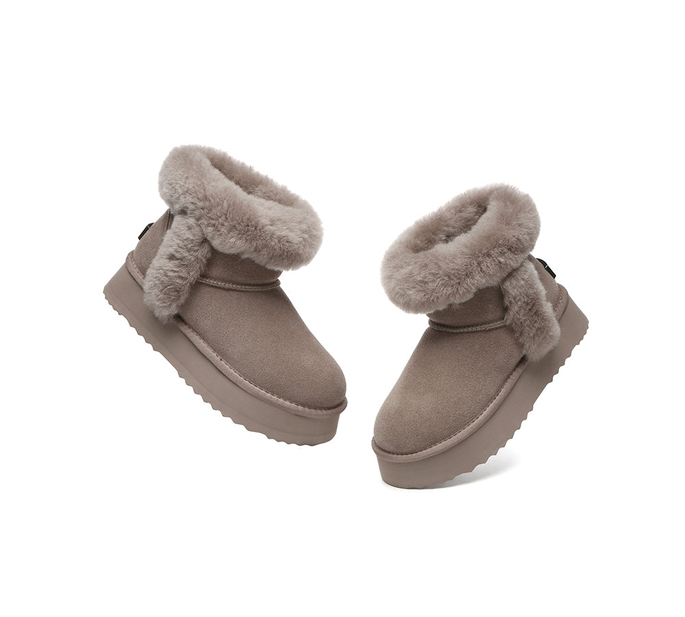UGG EVERAU® UGG Boots Women Shearling Mini Platform Kazzi