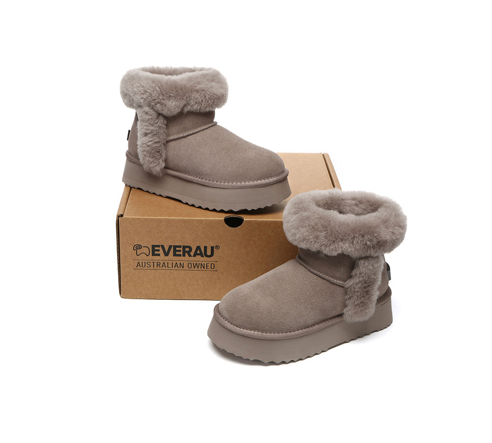 UGG EVERAU® UGG Boots Women Shearling Mini Platform Kazzi
