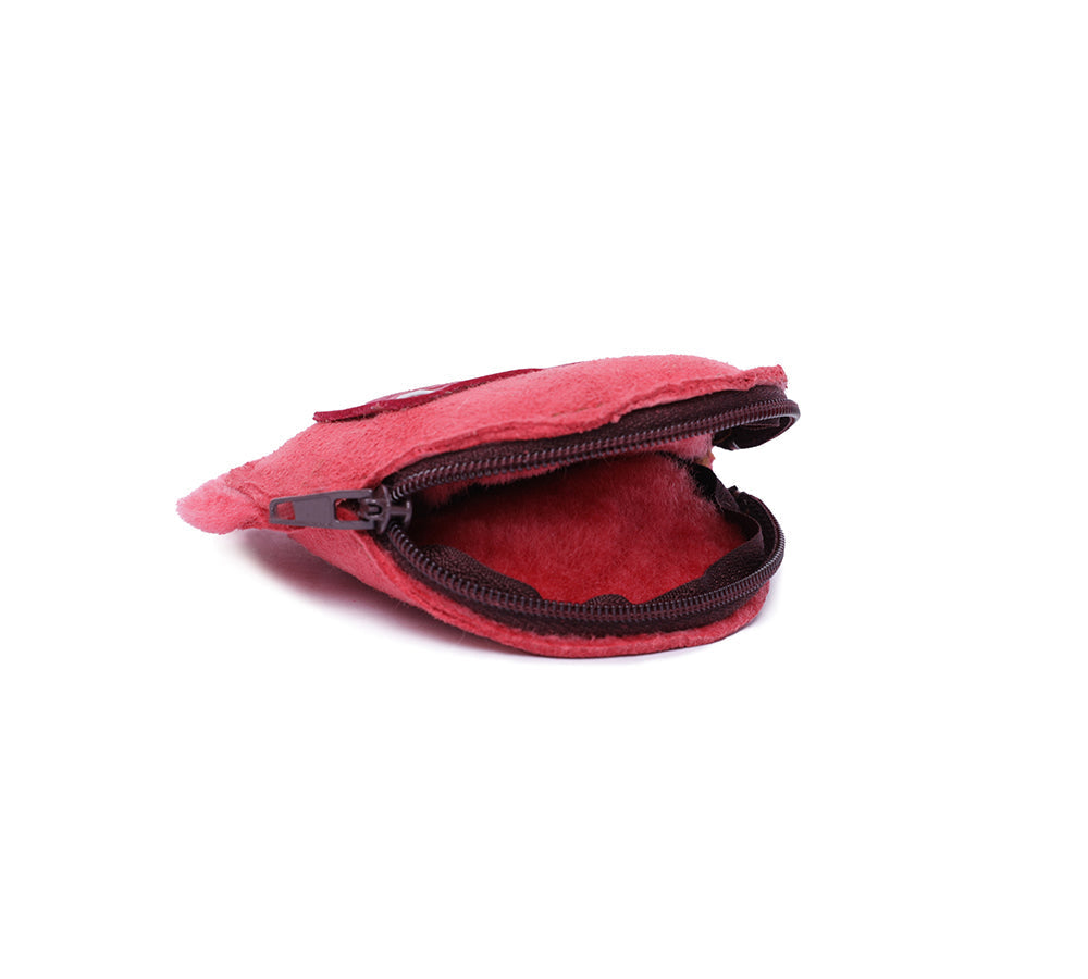 Purse - Urban UGG® Sheepskin Wool Fluffy Zip Purse
